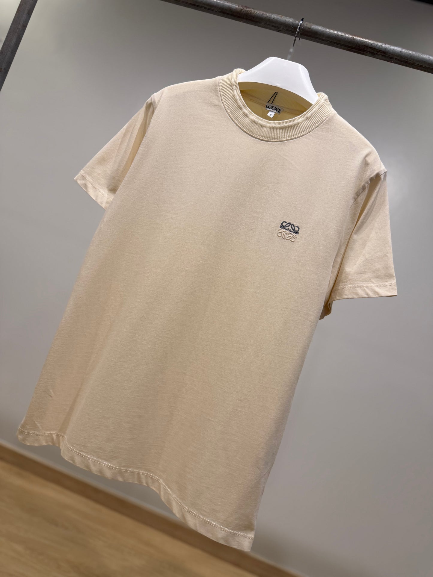 Loewe Anagram Cotton T-Shirt (Faded Beige)