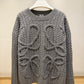 Loewe Anagram Knitted Sweater (Gray)