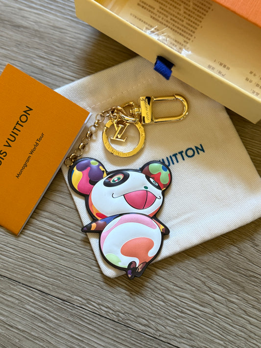 Louis V x TM Superflat Panda Key Holder