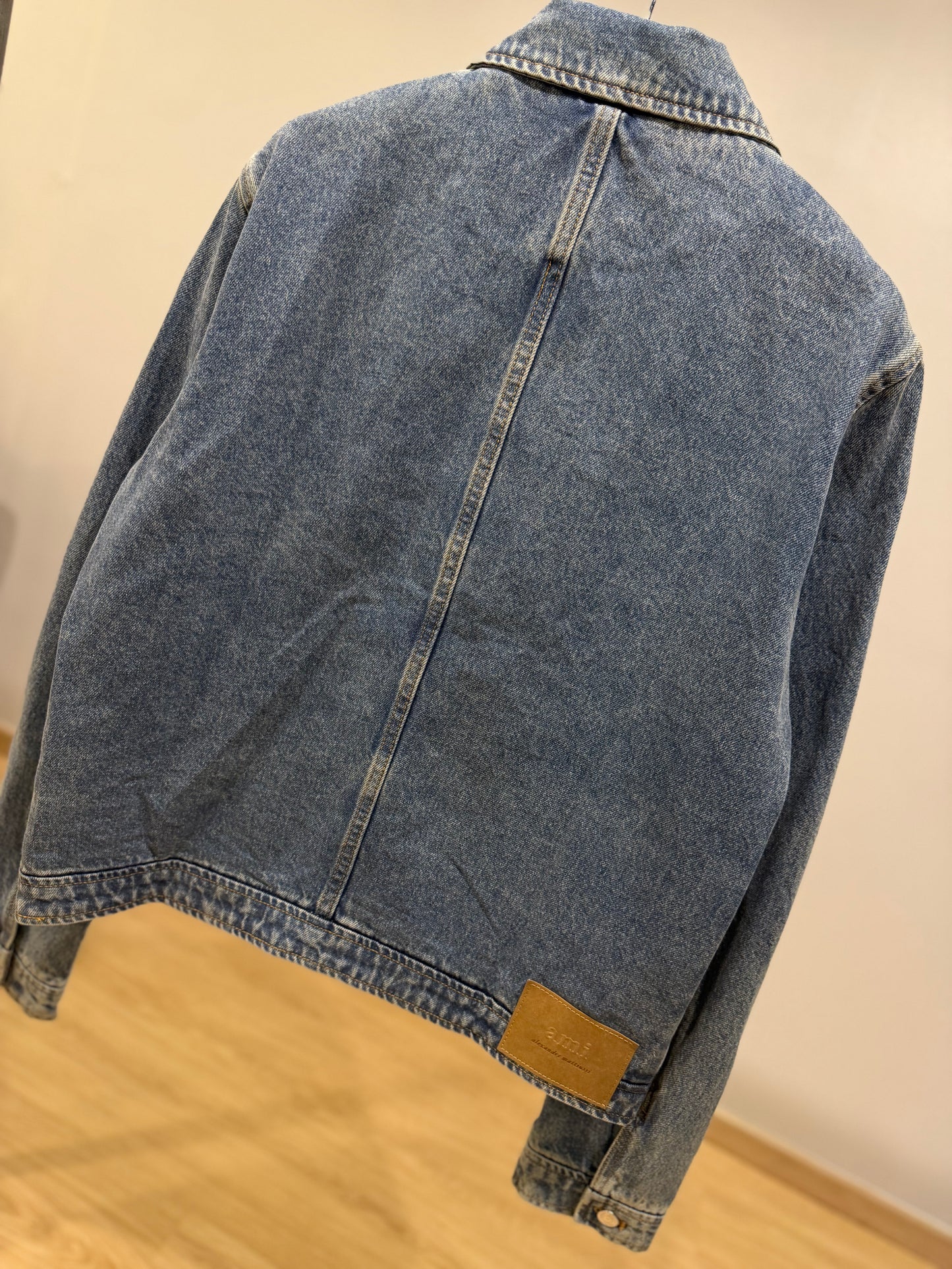 AMI de Coeur Zipped Denim Jacket