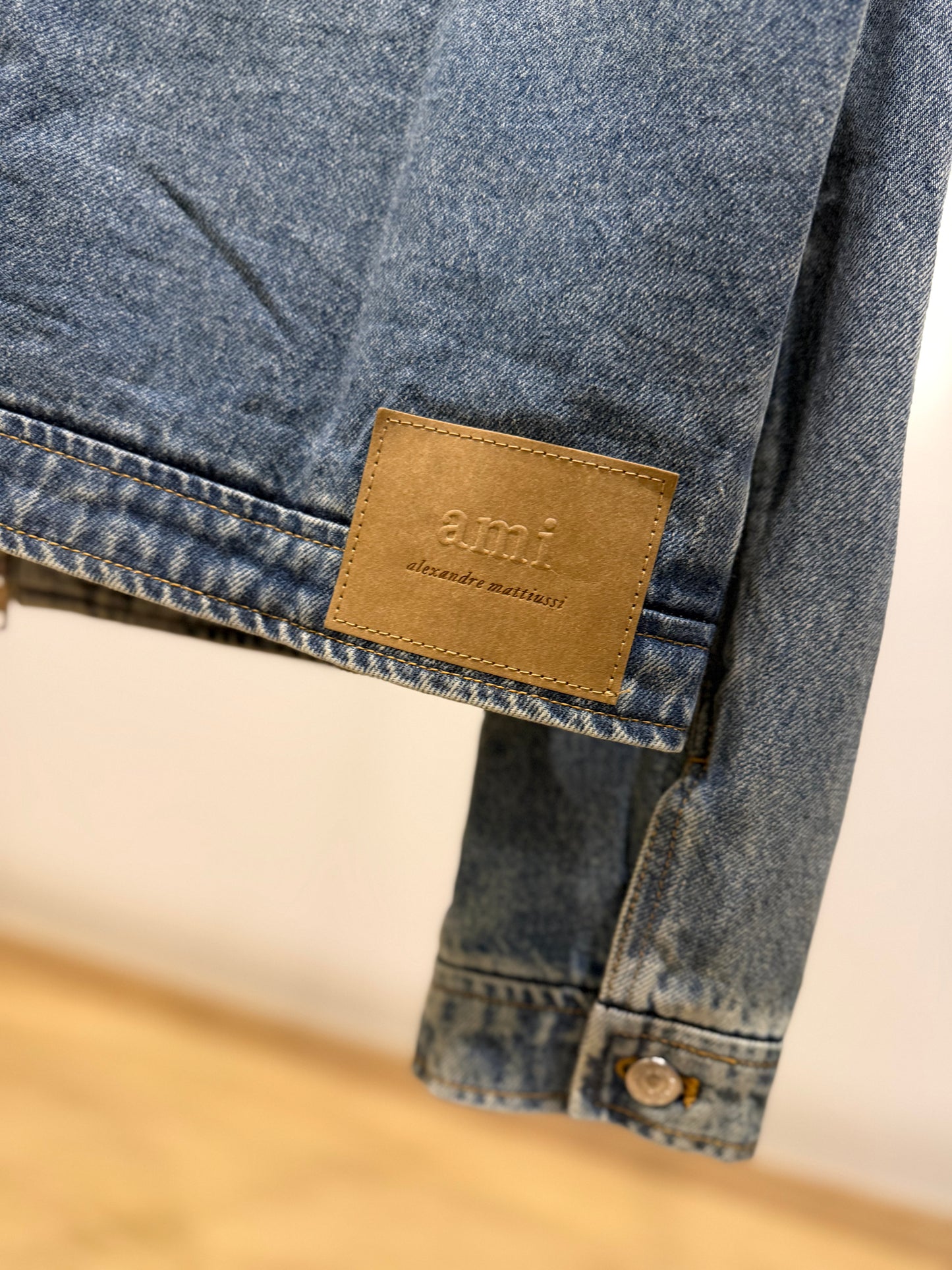 AMI de Coeur Zipped Denim Jacket