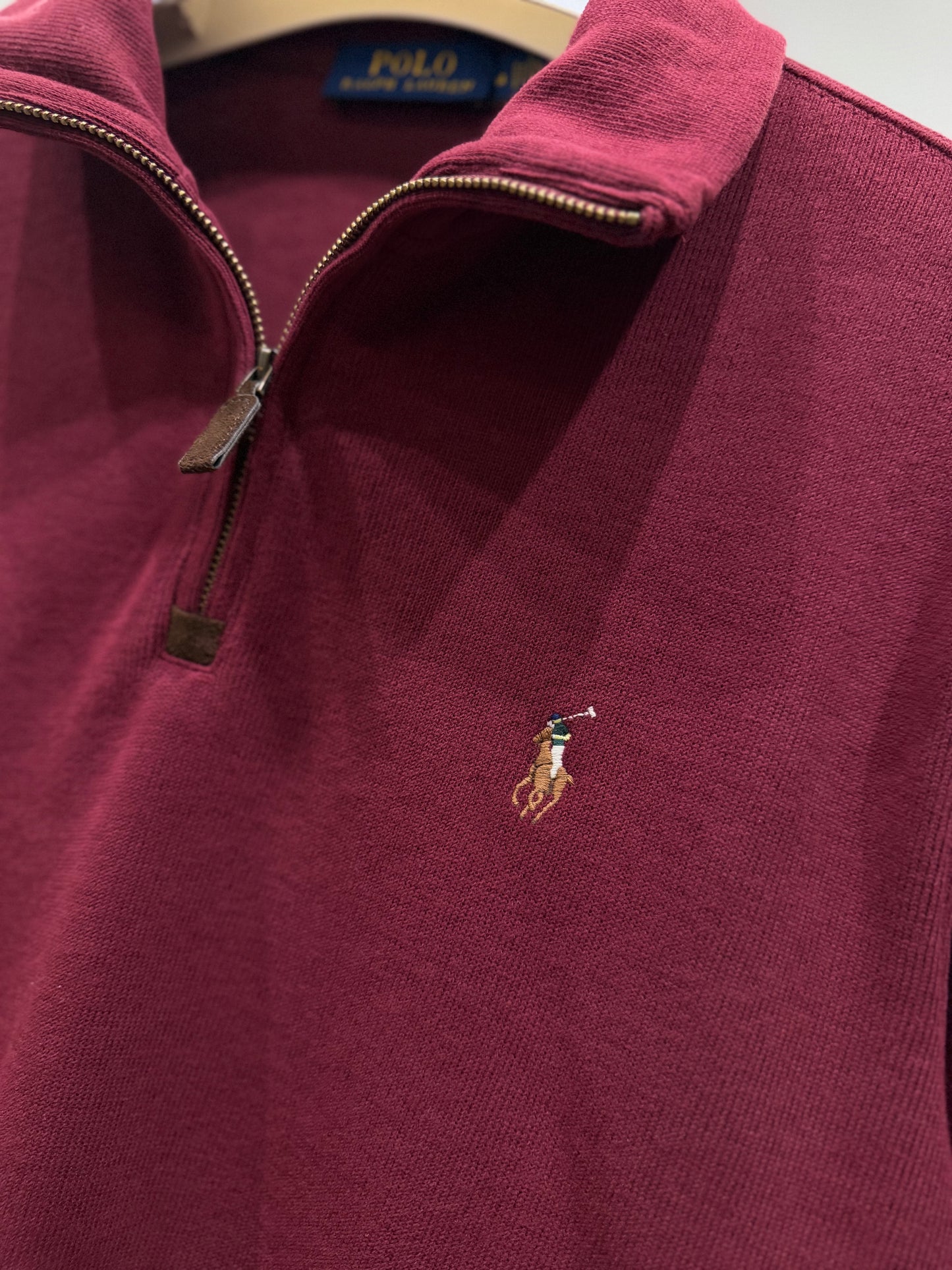 Ralph Lauren Quarter Zip (Maroon)