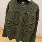 Loewe Anagram Knitted Sweater (Green)