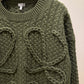 Loewe Anagram Knitted Sweater (Green)