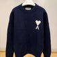 AMI de Coeur Crewneck Sweater (Navy)