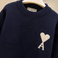 AMI de Coeur Crewneck Sweater (Navy)