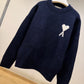 AMI de Coeur Crewneck Sweater (Navy)