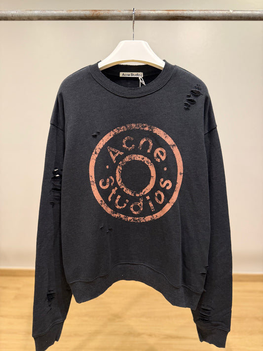 Acne Studios Distressed Sweatshirt (Anthracite)
