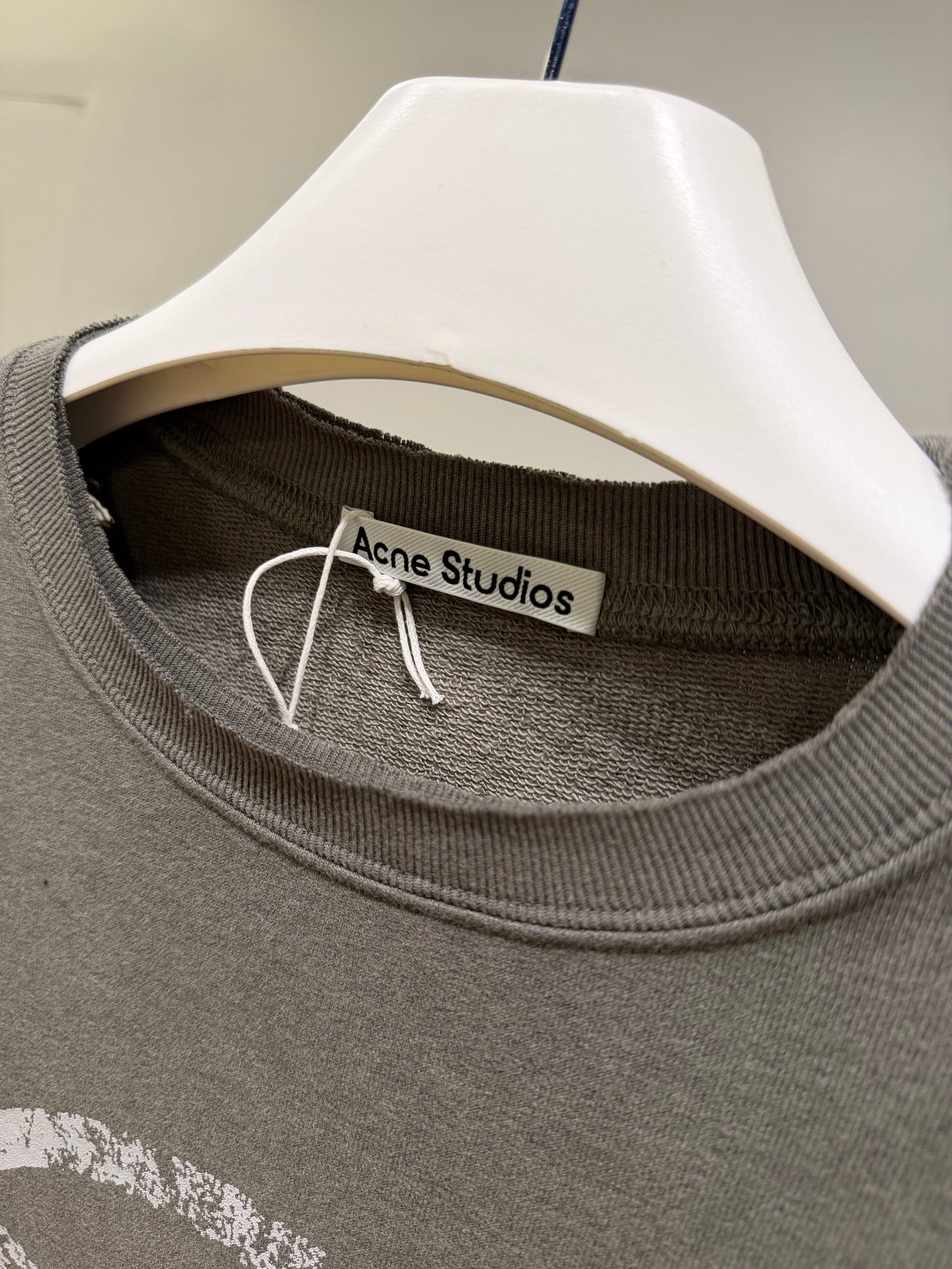 Acne Studios Distressed Sweatshirt (Gray)