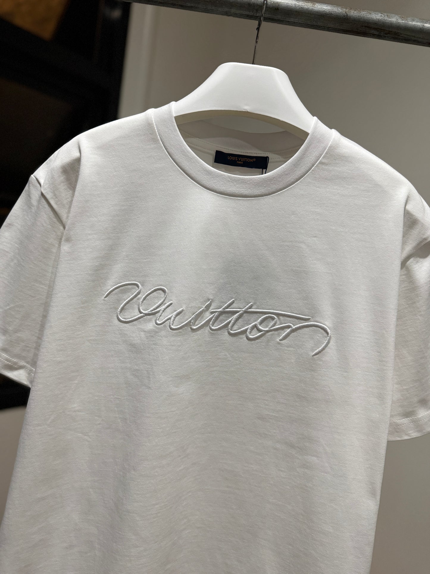 Louis Vuitton Embellished Signature Short-Sleeved T-Shirt