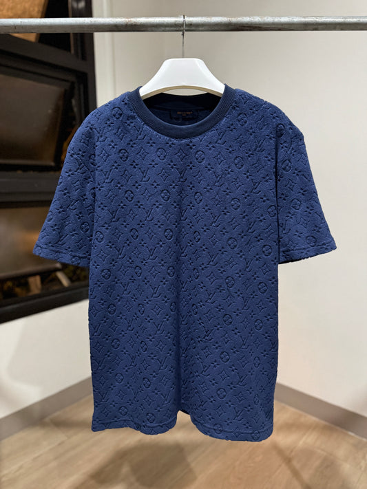 Louis Vuitton Monogram French Terry T-Shirt (Dark Navy)