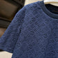 Louis Vuitton Monogram French Terry T-Shirt (Dark Navy)