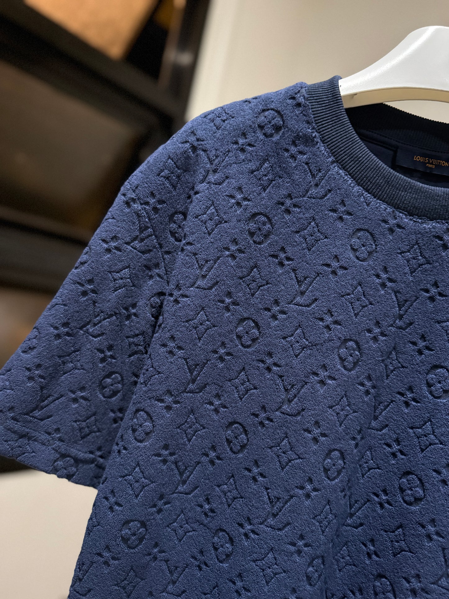 Louis Vuitton Monogram French Terry T-Shirt (Dark Navy)