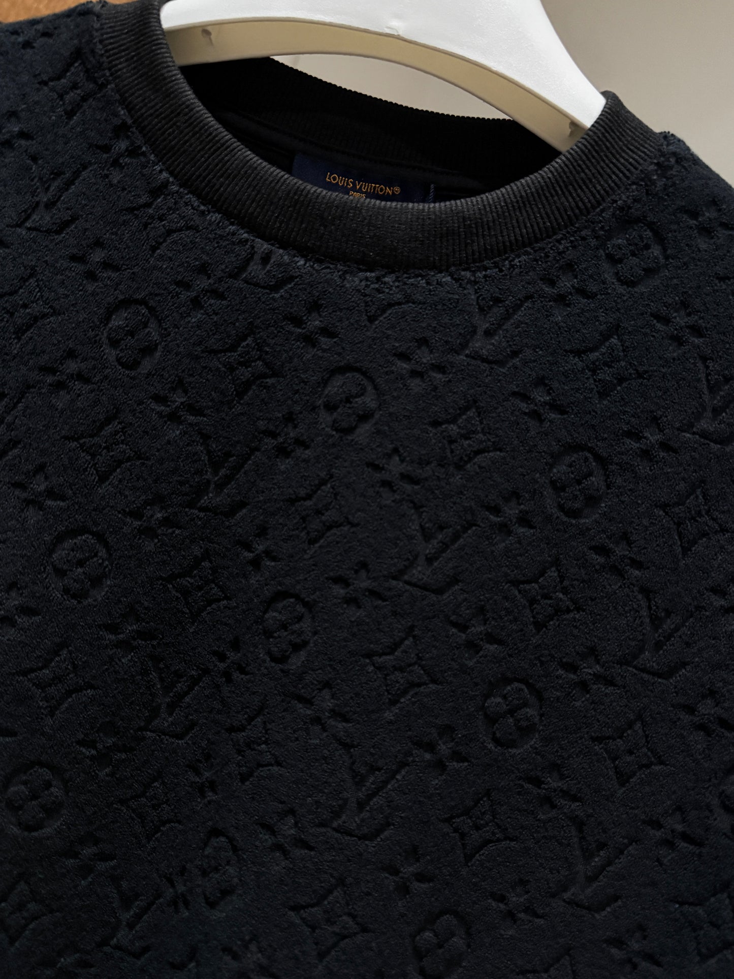 Louis Vuitton Monogram French Terry T-Shirt (Black)