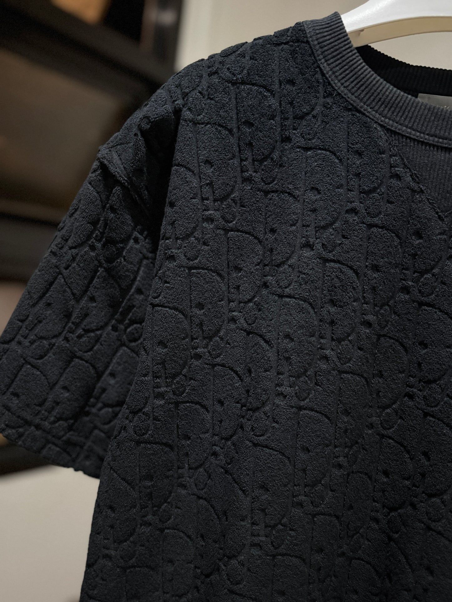 Dior Oblique Relaxed Fit T-Shirt (Black)