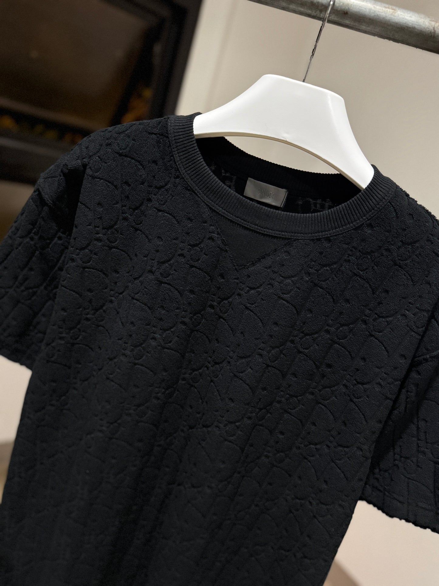 Dior Oblique Relaxed Fit T-Shirt (Black)
