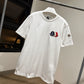 Moncler Tricolour Logo T-Shirt (White)