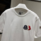 Moncler Tricolour Logo T-Shirt (White)