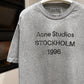 Acne Studios Relaxed Fit Logo T-Shirt (Gray)