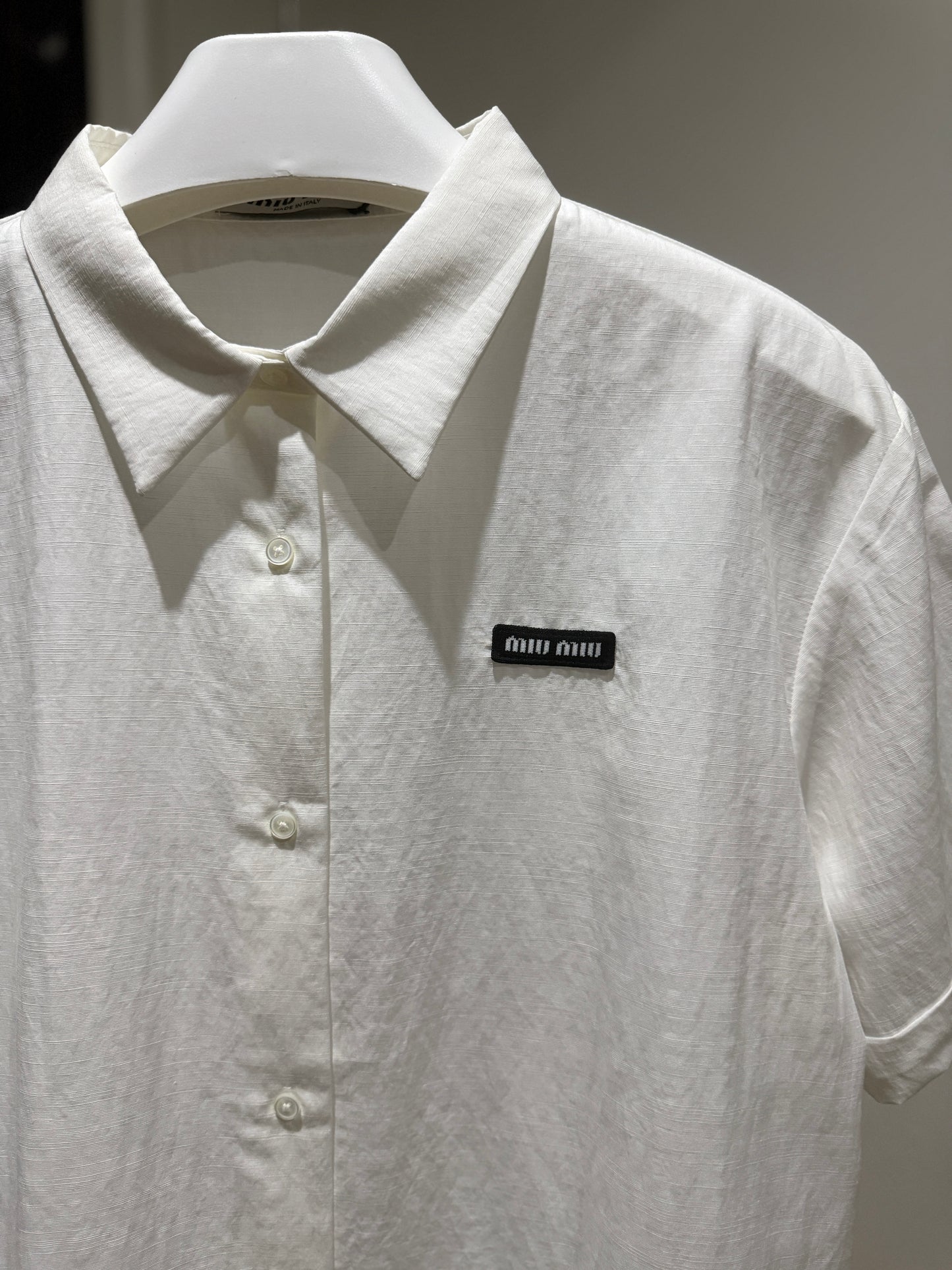 MiuMiu Poplin Shirt (White)