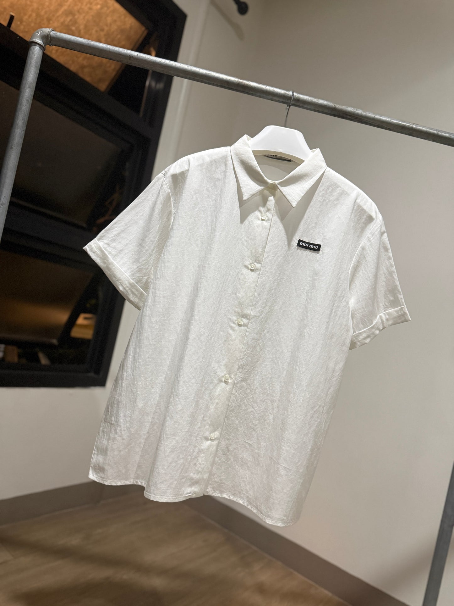 MiuMiu Poplin Shirt (White)