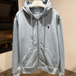 AMI de Coeur Cotton Zipped Hoodie (Sky Blue)