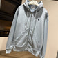 AMI de Coeur Cotton Zipped Hoodie (Sky Blue)
