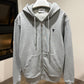 AMI de Coeur Cotton Zipped Hoodie (Gray)