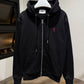 AMI de Coeur Cotton Zipped Hoodie (Black)