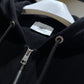 AMI de Coeur Cotton Zipped Hoodie (Black)