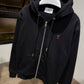 AMI de Coeur Cotton Zipped Hoodie (Black)