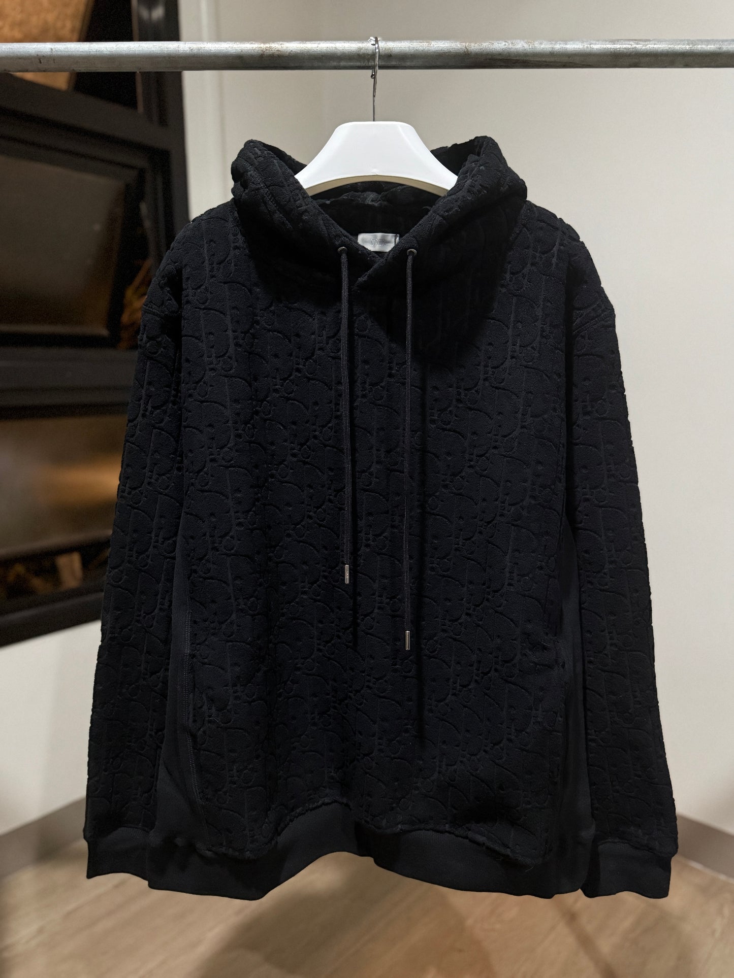 Dior Oblique Cotton Hoodie (Black)