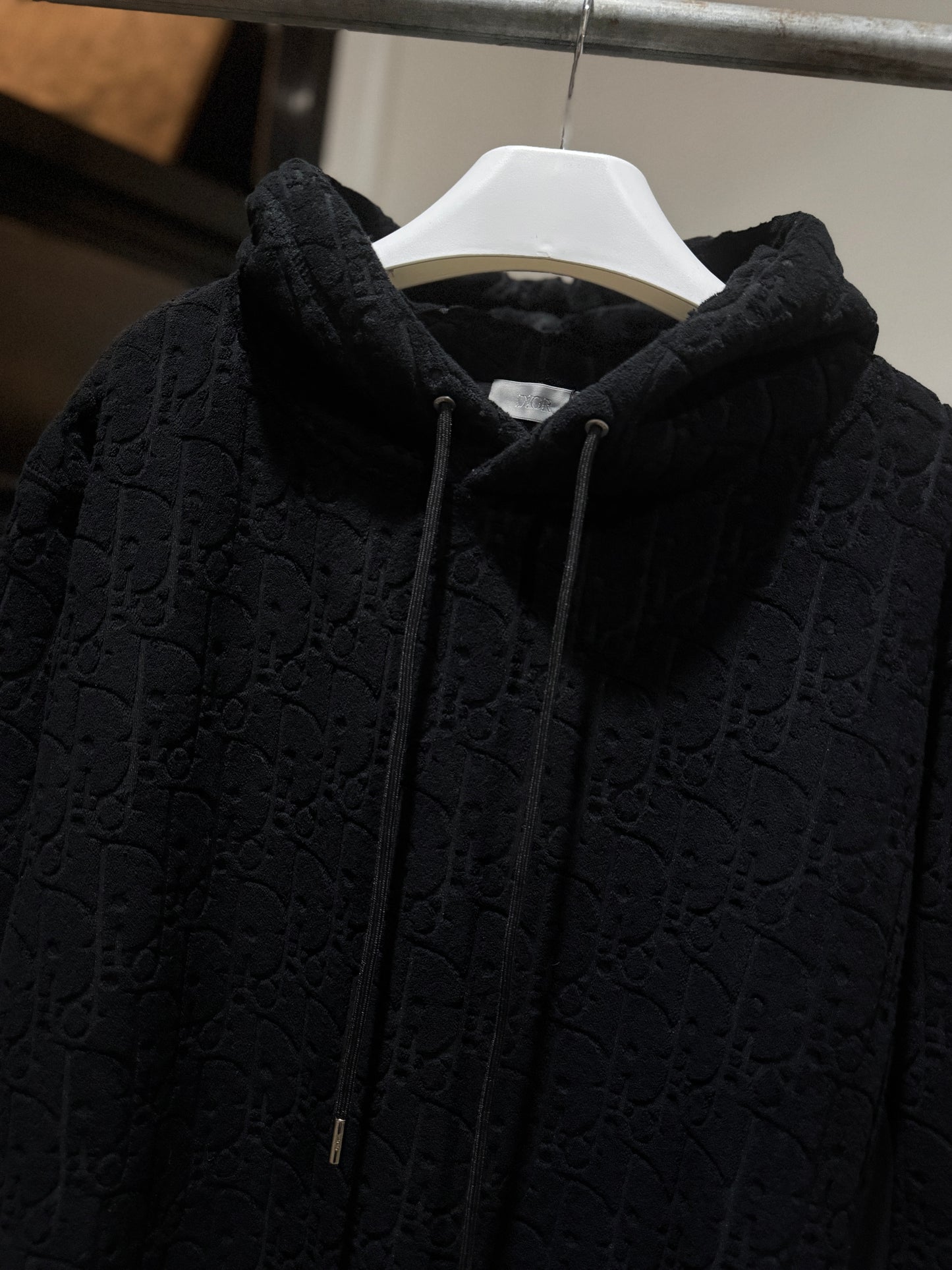 Dior Oblique Cotton Hoodie (Black)