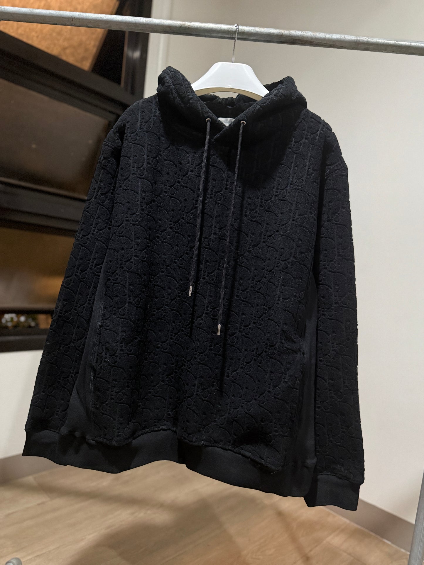 Dior Oblique Cotton Hoodie (Black)
