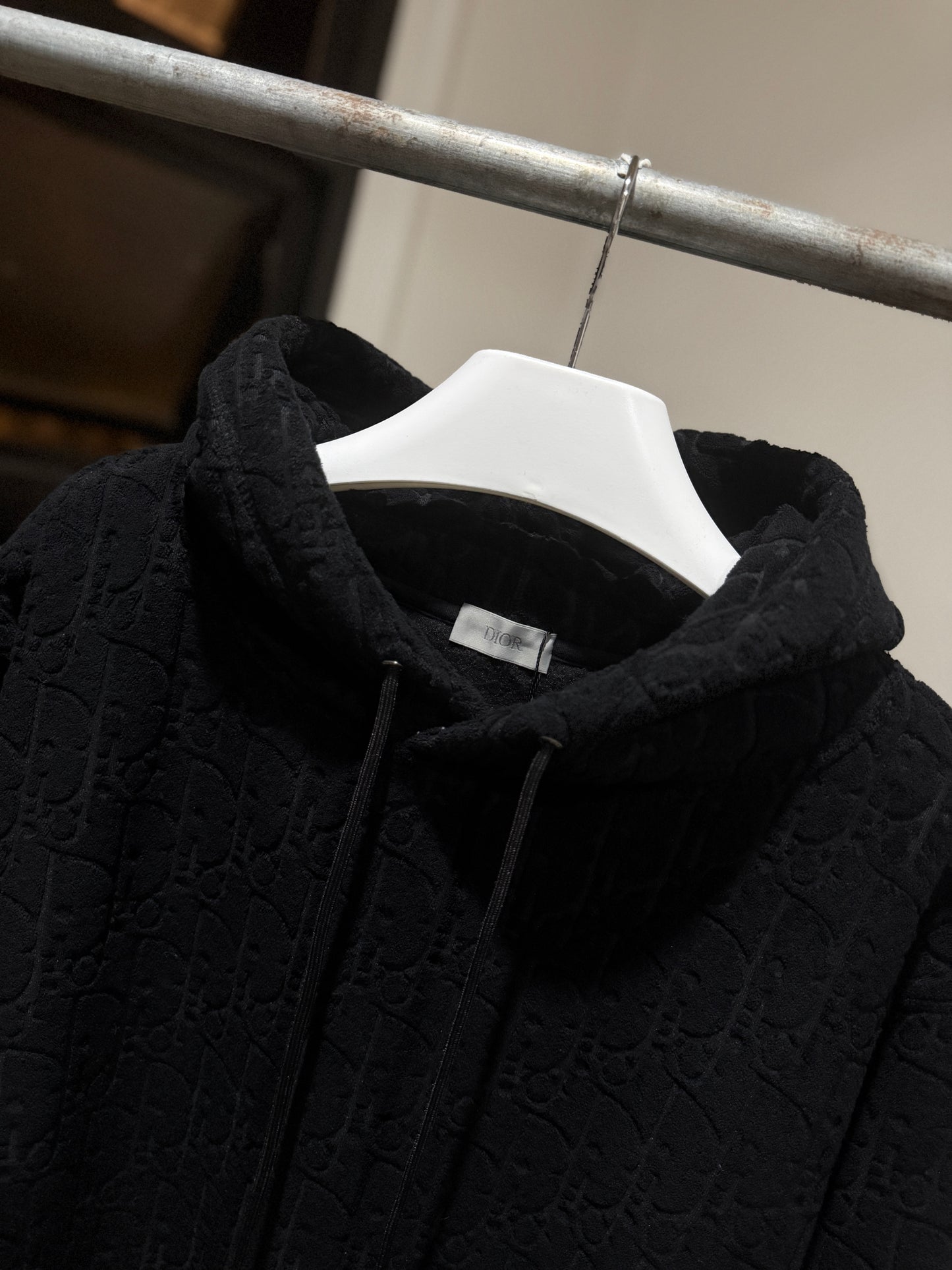 Dior Oblique Cotton Hoodie (Black)