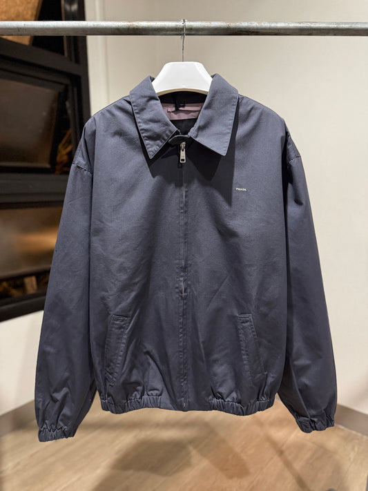 Prada Cotton Jacket (Smoky Gray/Alabaster Pink)