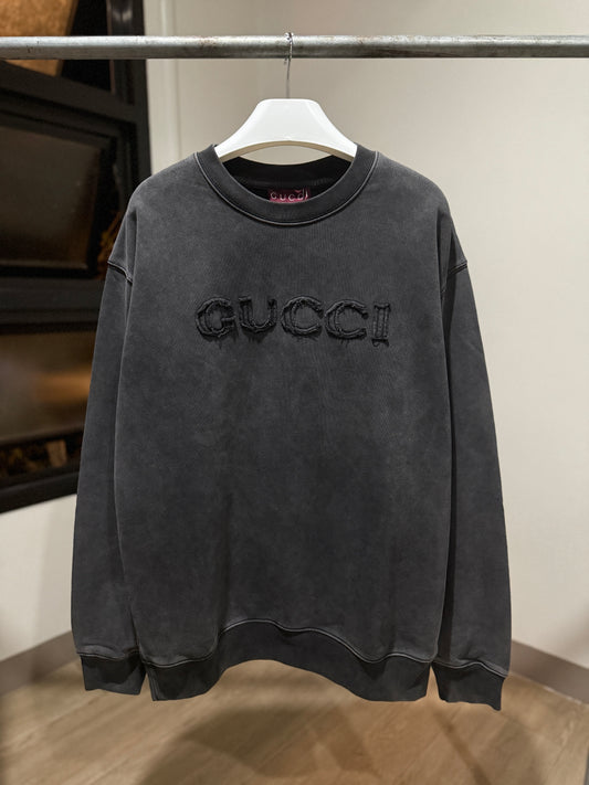 Gucci Logo Sweatshirt (Acid Black)