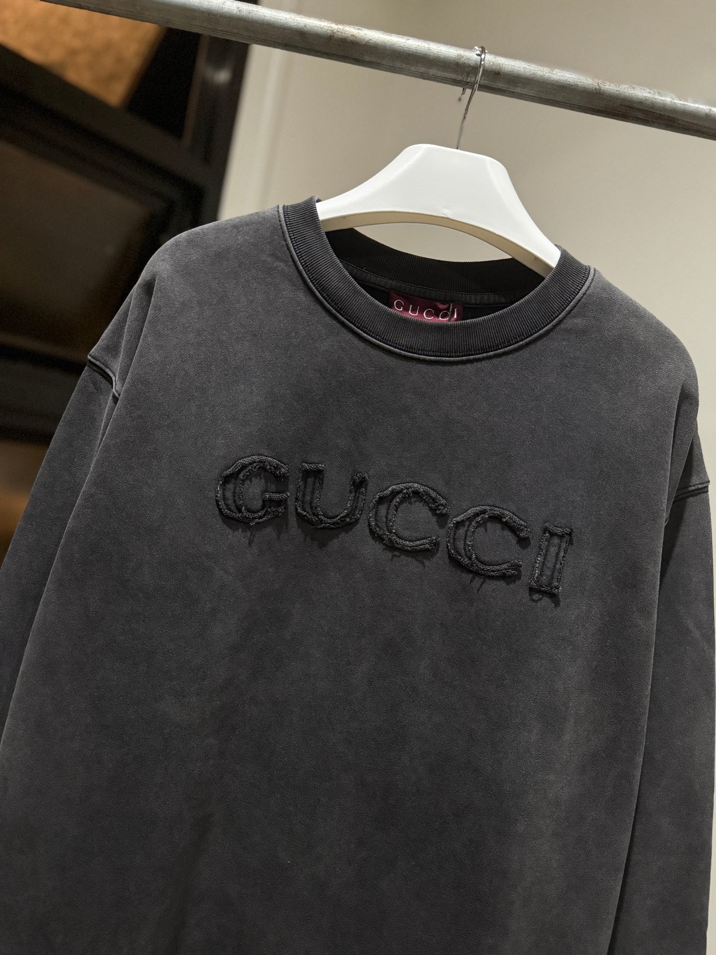 Gucci Logo Sweatshirt (Acid Black)