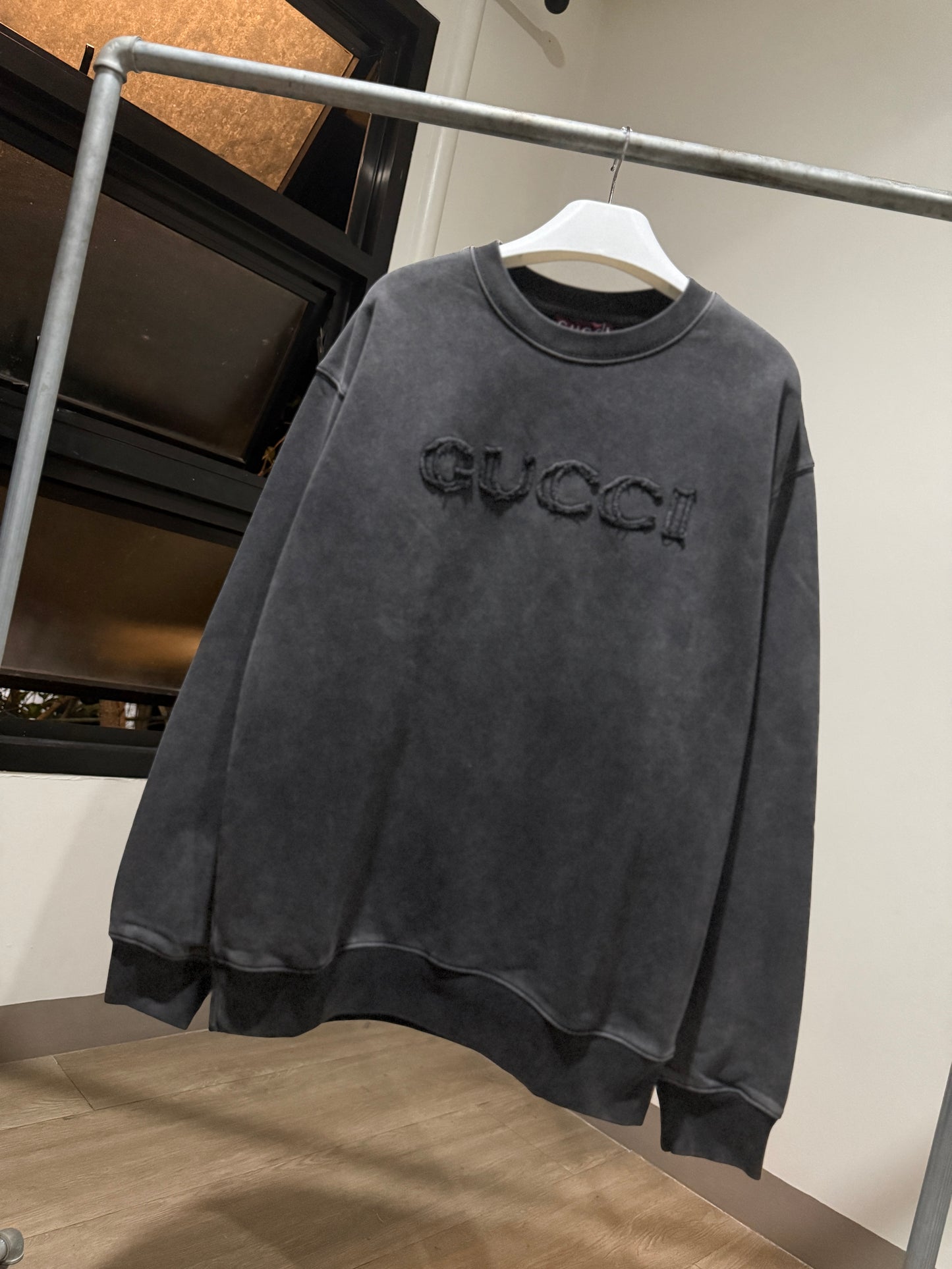 Gucci Logo Sweatshirt (Acid Black)