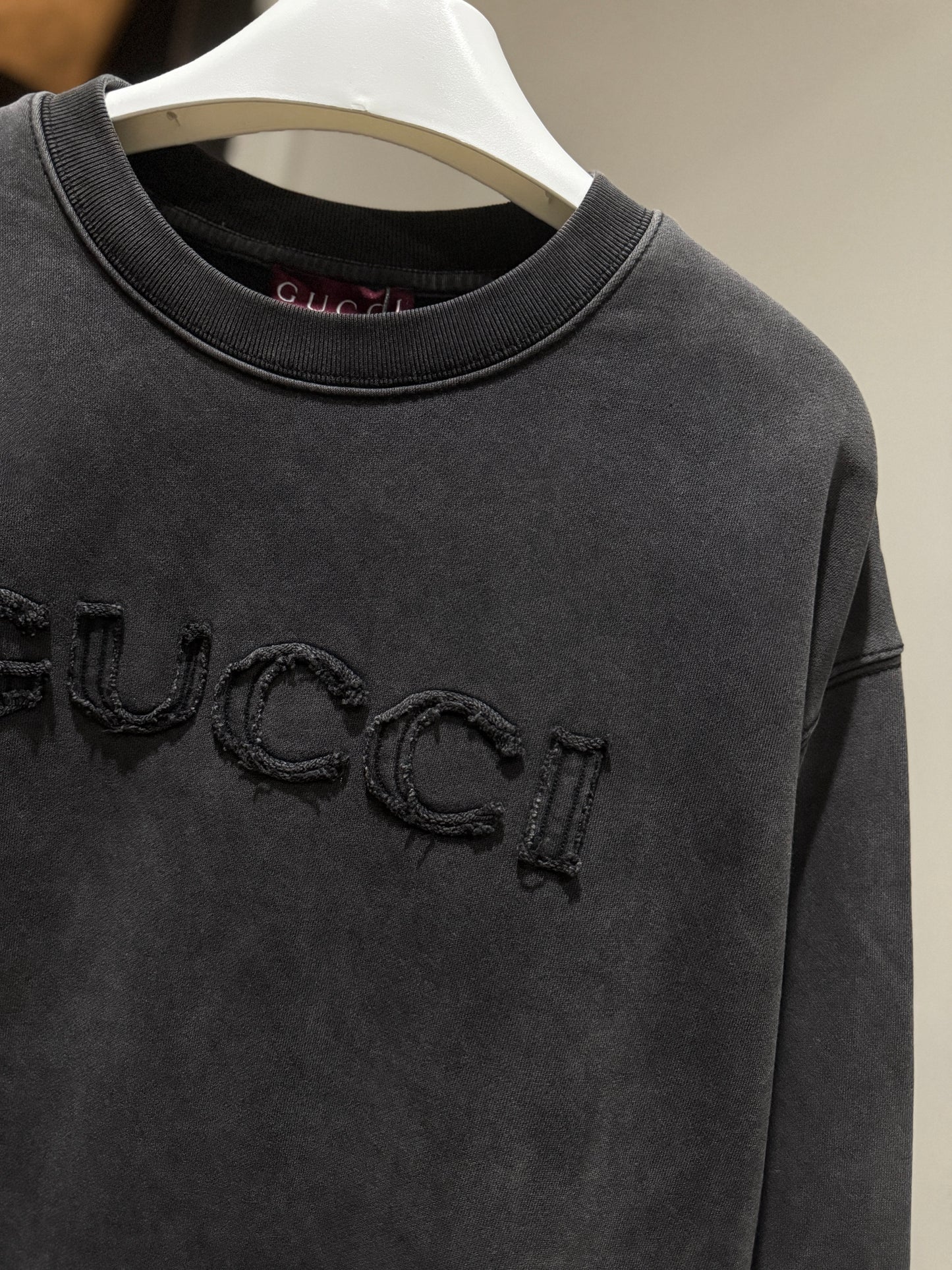 Gucci Logo Sweatshirt (Acid Black)