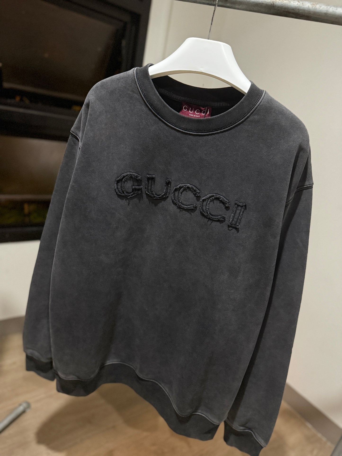 Gucci Logo Sweatshirt (Acid Black)