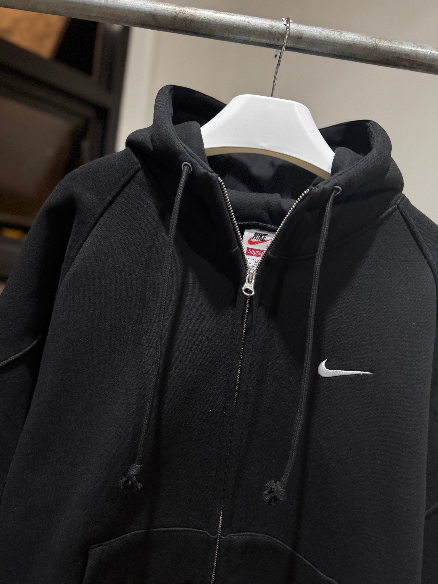 Supreme | Nike Zip Up Hooded Sweatshirt (Black)