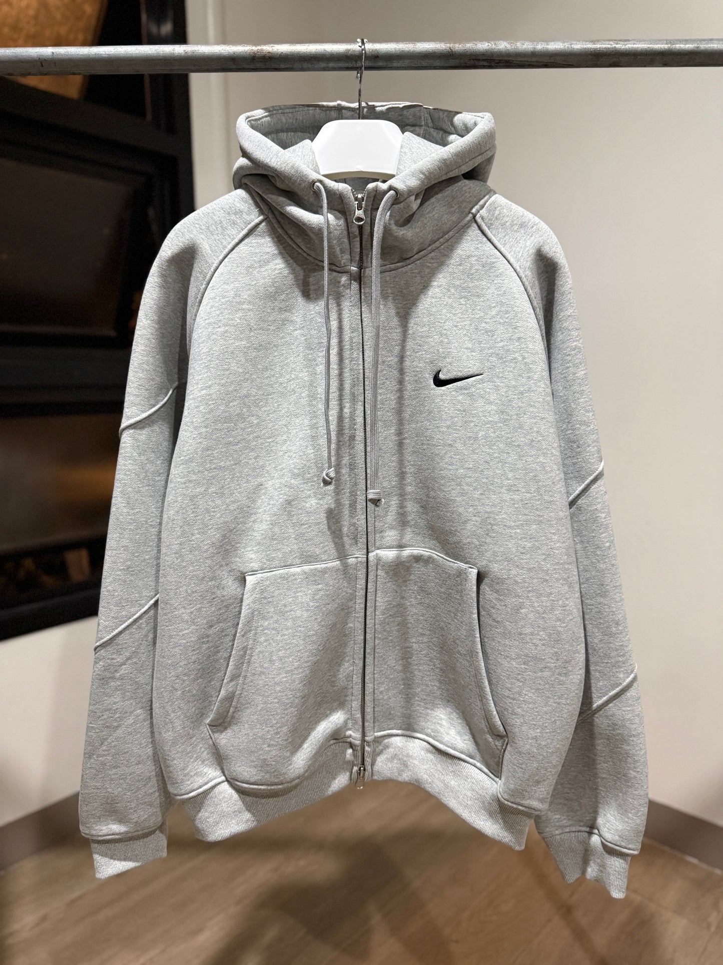 Supreme | Nike Zip Up Hooded Sweatshirt (Gray)