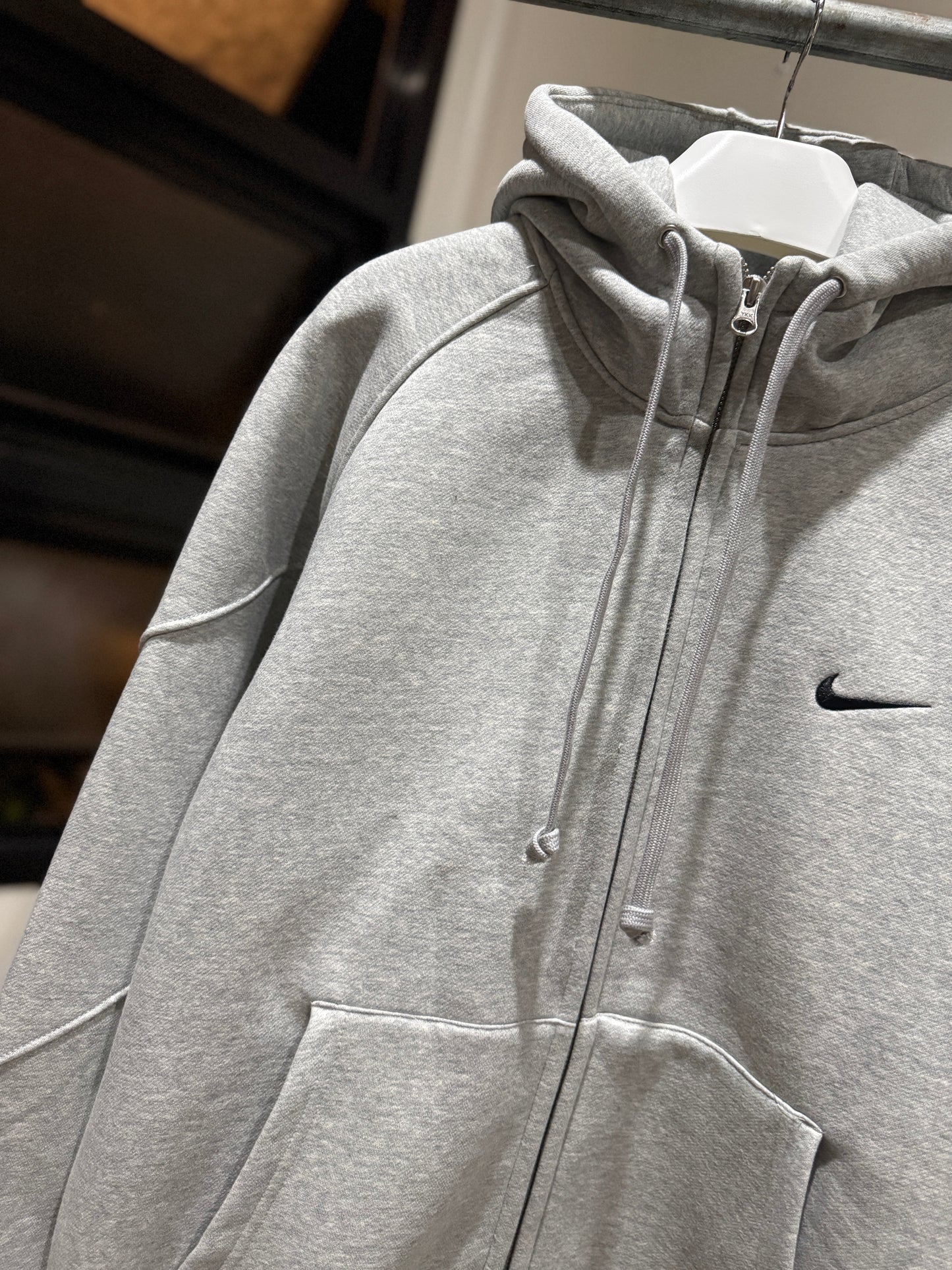 Supreme | Nike Zip Up Hooded Sweatshirt (Gray)