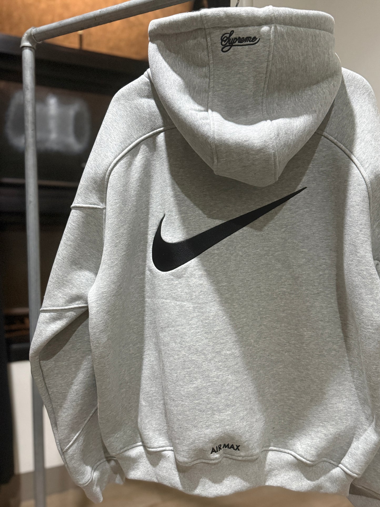 Supreme | Nike Zip Up Hooded Sweatshirt (Gray)