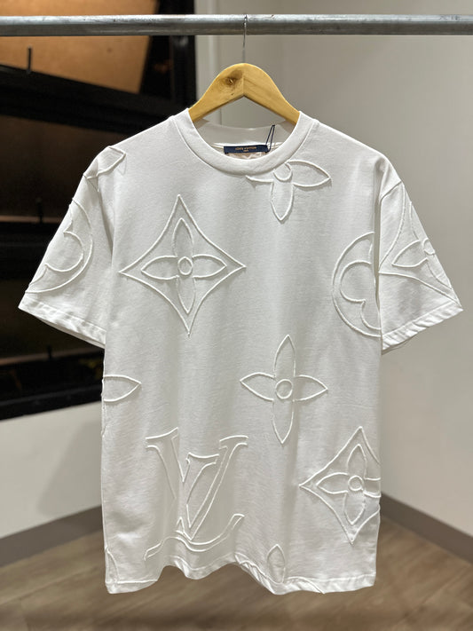 Louis Vuitton Monogram Embroidered Cotton T-Shirt