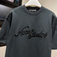 Acne Studios Embroidered Logo T-Shirt (Anthracite)
