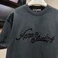 Acne Studios Embroidered Logo T-Shirt (Anthracite)