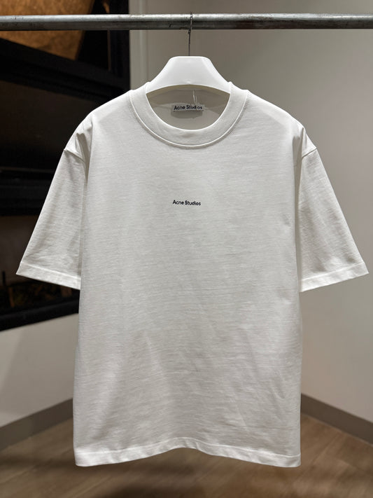 Acne Studios Oversized Stamp Logo T-Shirt (White)