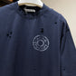 Acne Studios Logo T-Shirt (Navy/Distressed)